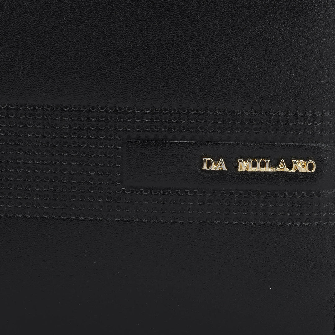 Black Bifold Leather Mens Wallet