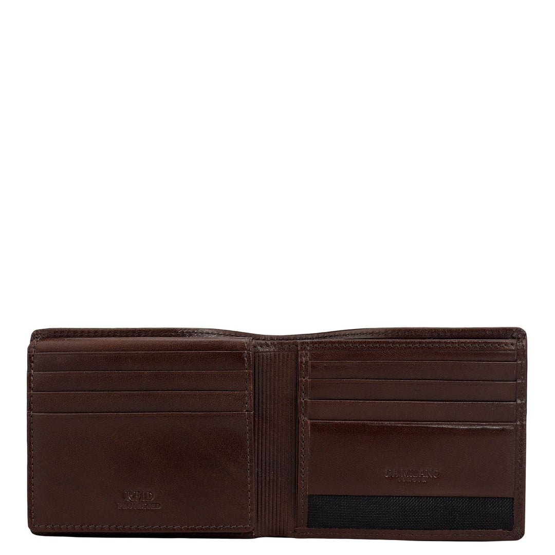 Brown Bifold Leather Mens Wallet