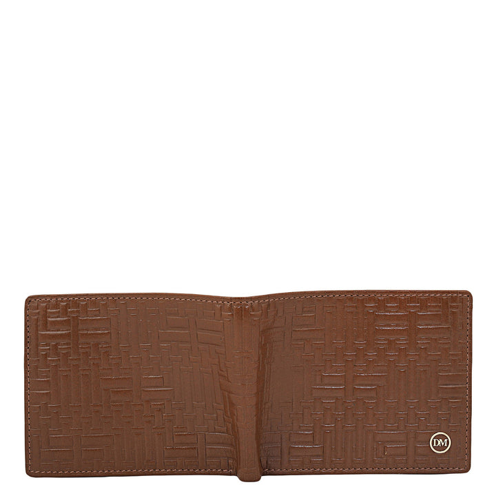 Cognac Bifold Leather Mens Wallet