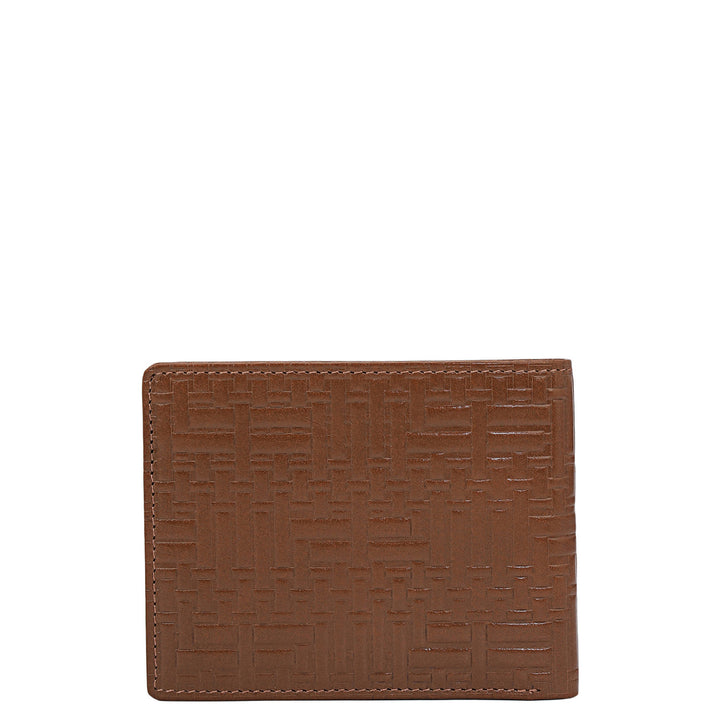 Cognac Bifold Leather Mens Wallet