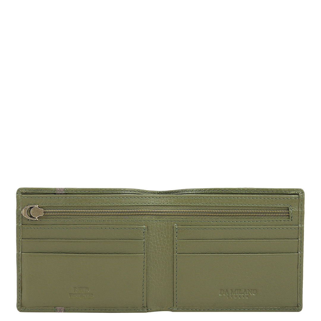 Fern Bifold Leather Mens Wallet