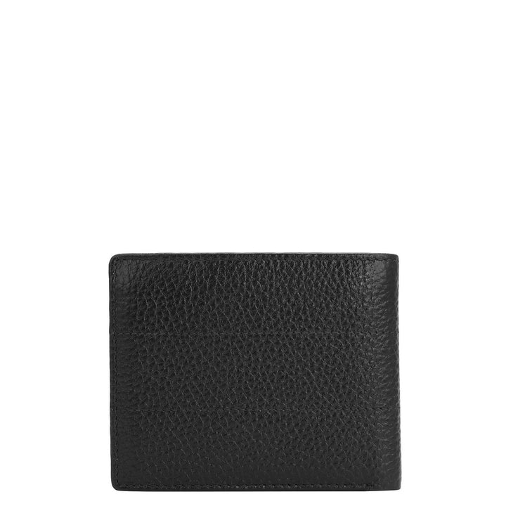 Black Bifold Leather Mens Wallet