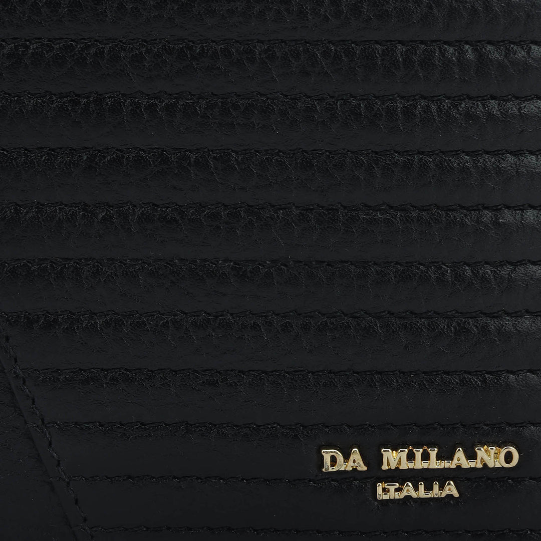 Black Bifold Leather Mens Wallet