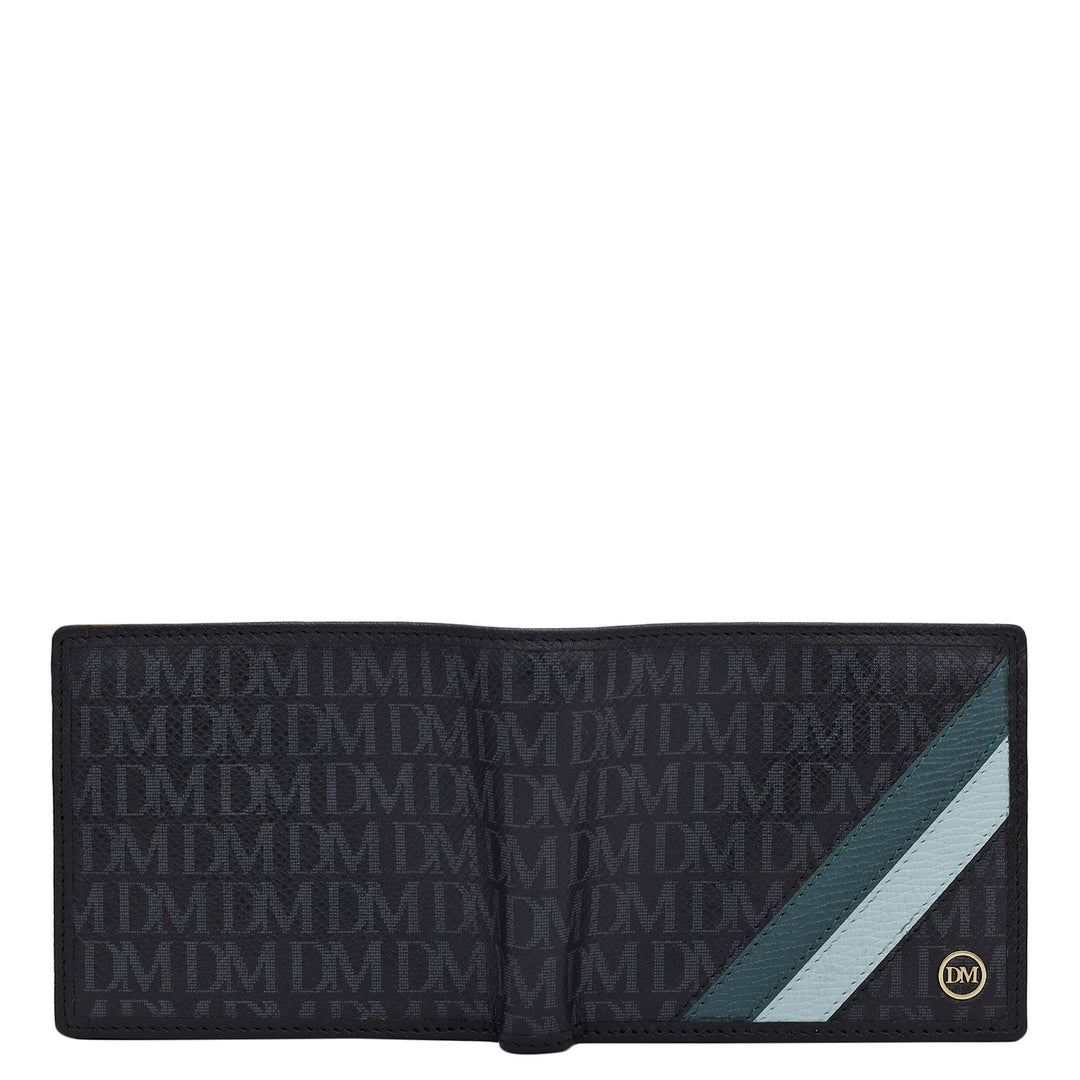 Monogram Franzy Leather Mens Wallet - Black