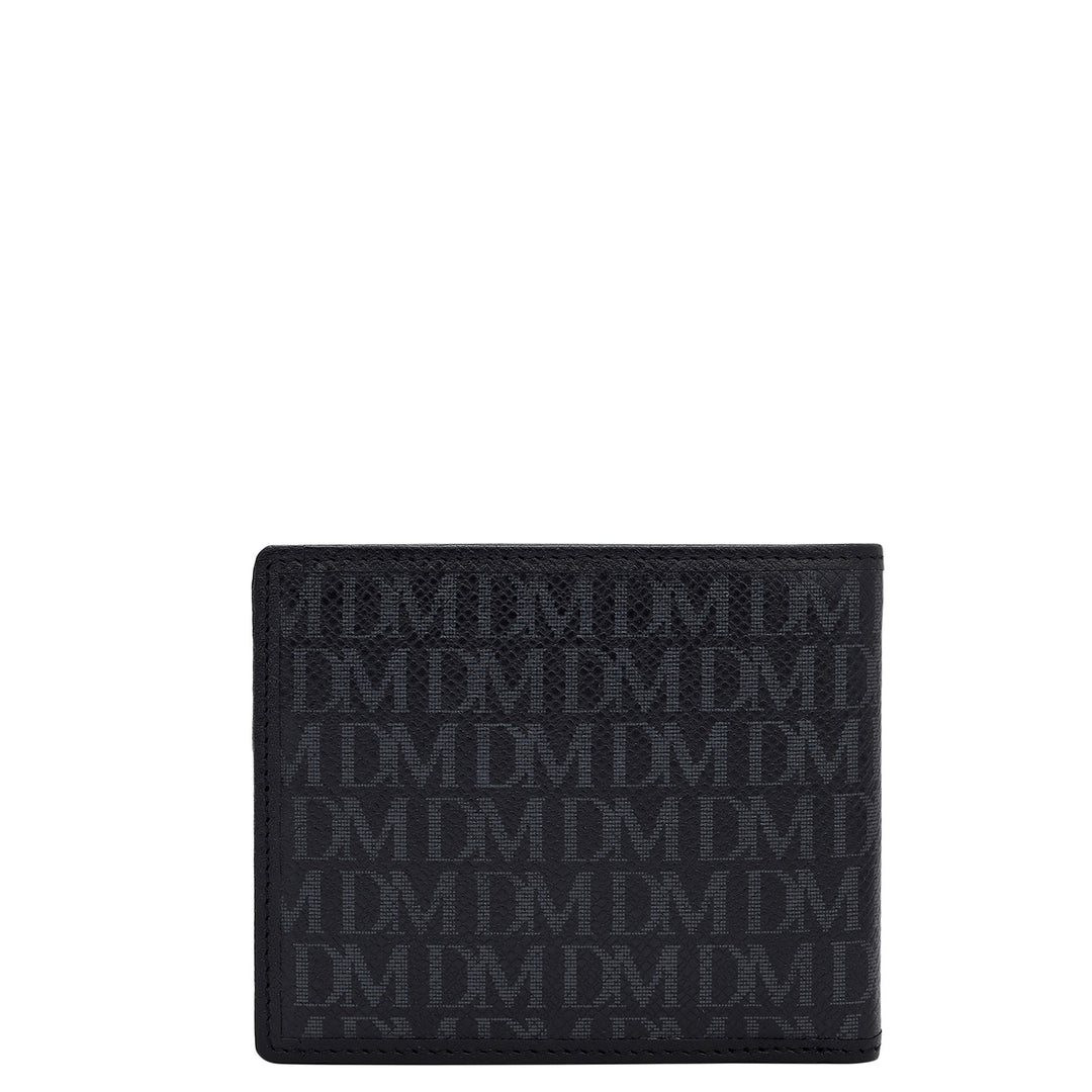 Monogram Franzy Leather Mens Wallet - Black