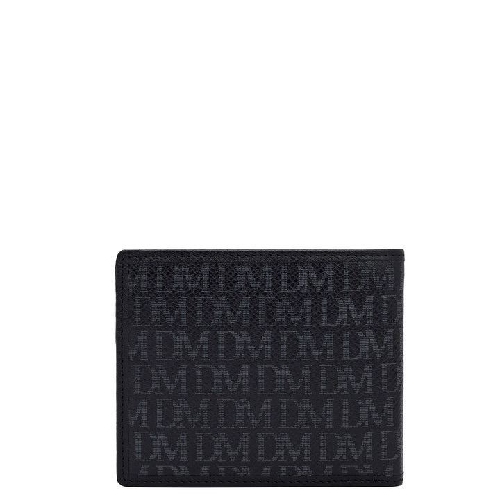 Monogram Franzy Leather Mens Wallet - Black