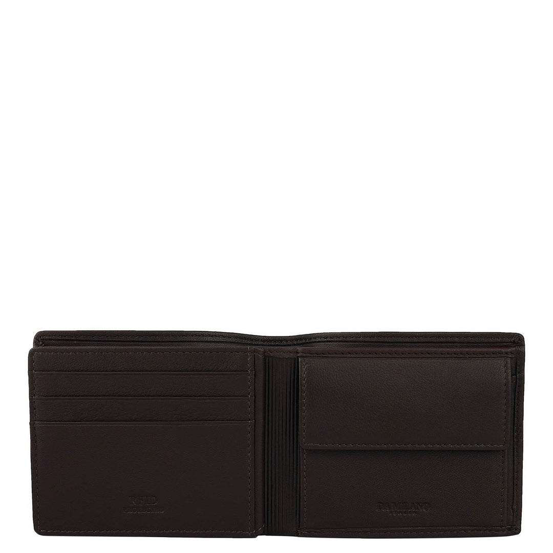 Brown Bifold Leather Mens Wallet