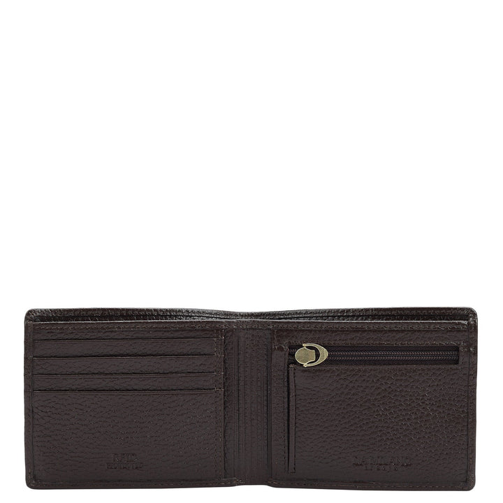 Chocolate Bifold Leather Mens Wallet