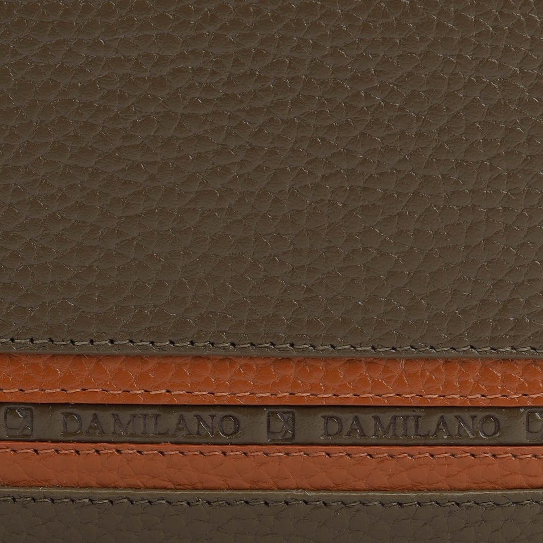 Wax Leather Mens Wallet - Moss