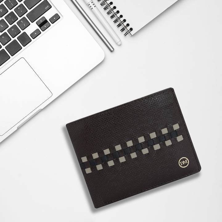 Chocolate Bifold Leather Mens Wallet