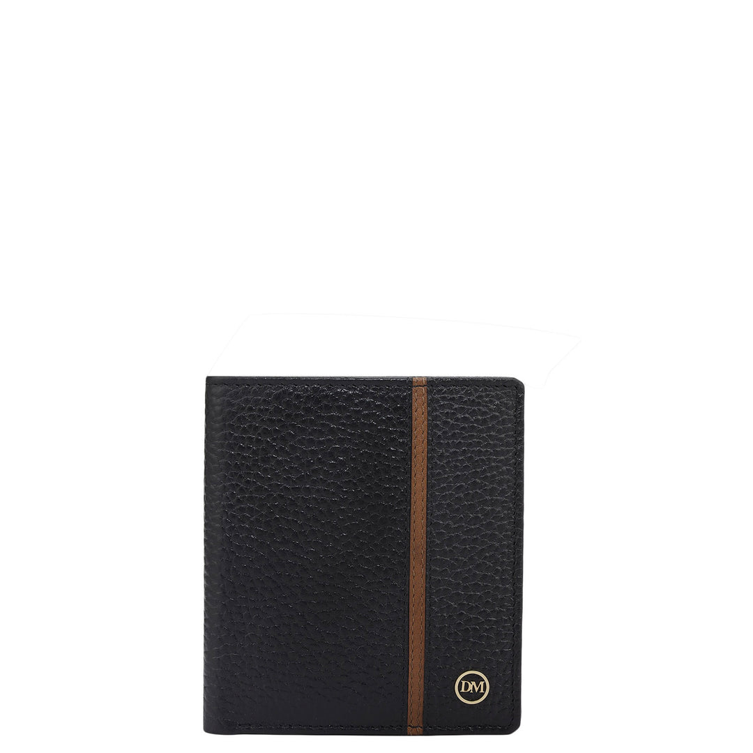 Black Bifold Leather Mens Wallet