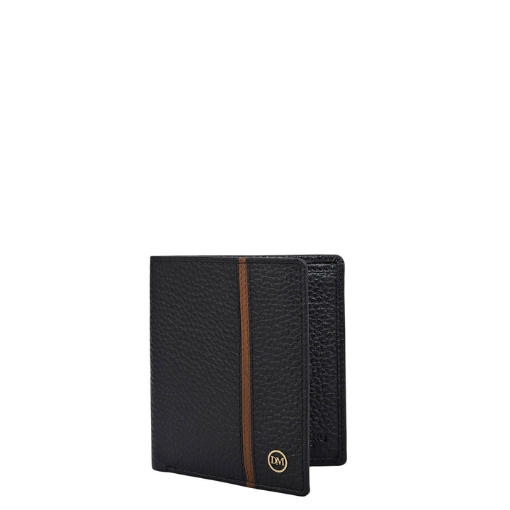 Black Bifold Leather Mens Wallet