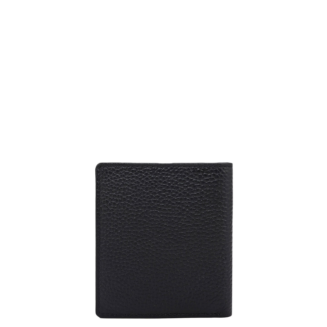 Black Bifold Leather Mens Wallet