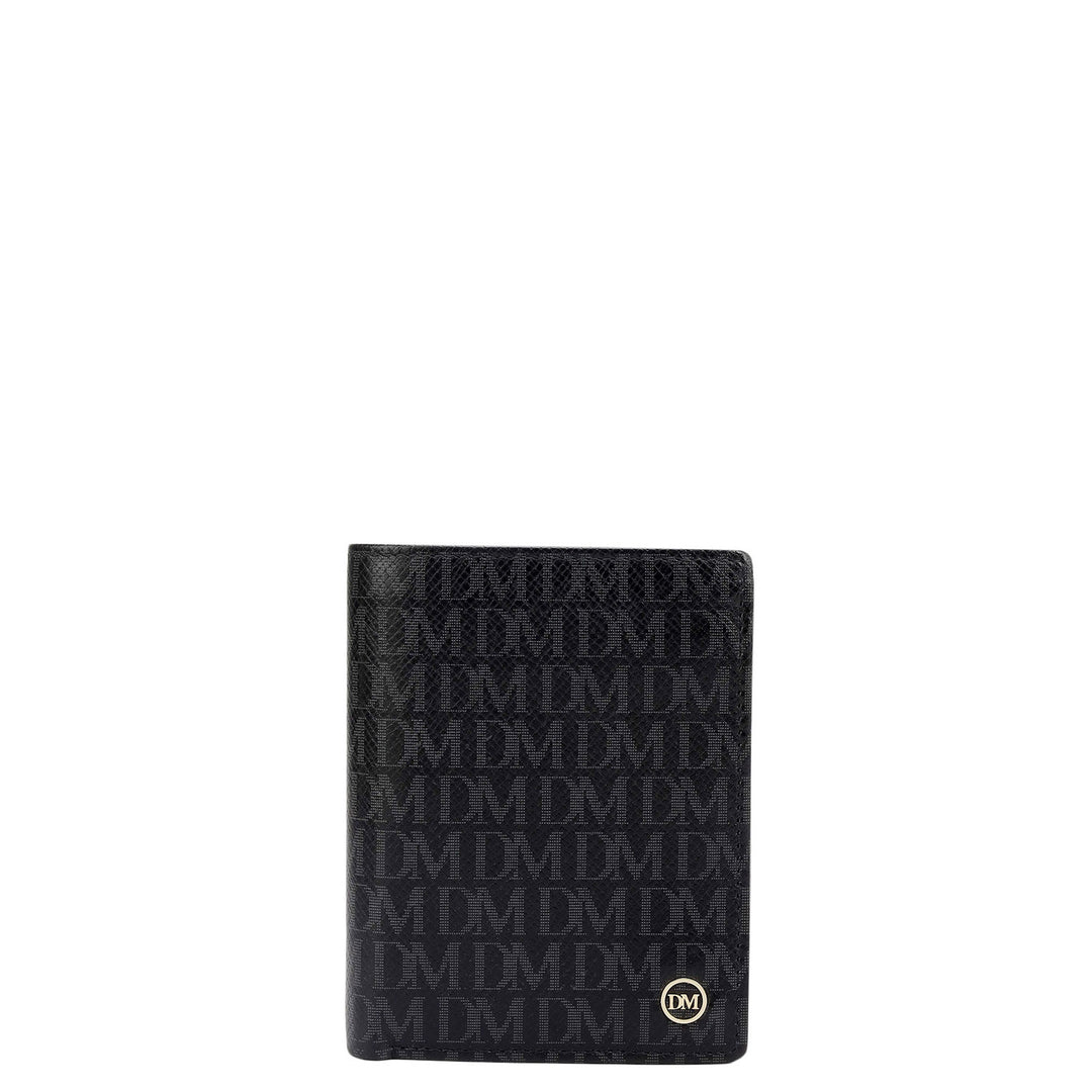 Black Bifold Leather Mens Wallet