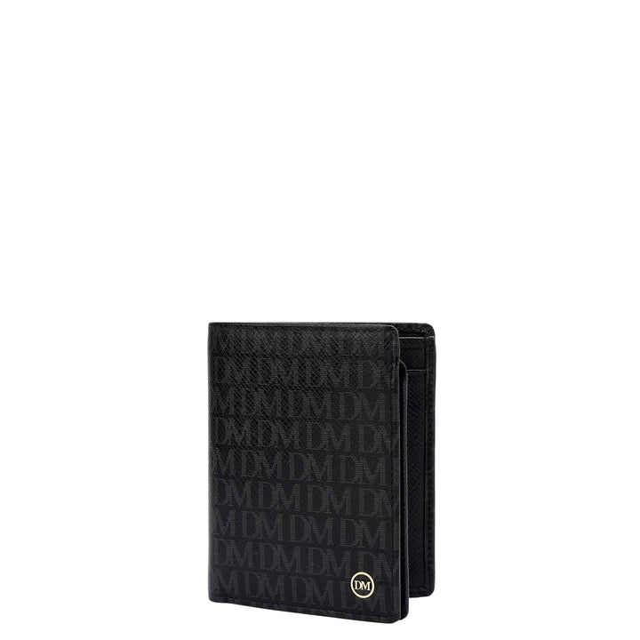 Black Bifold Leather Mens Wallet