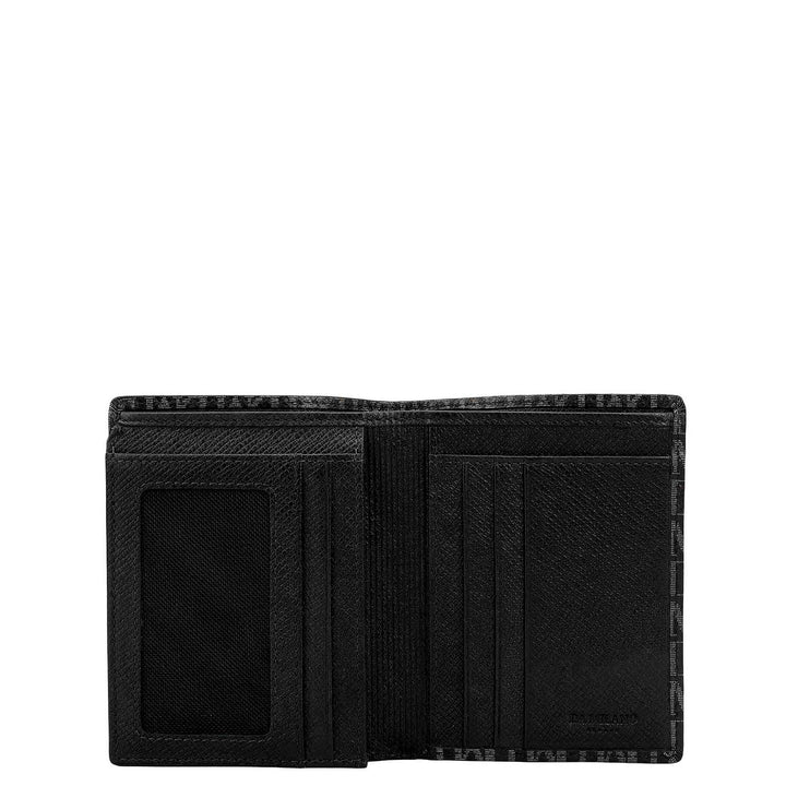 Black Bifold Leather Mens Wallet