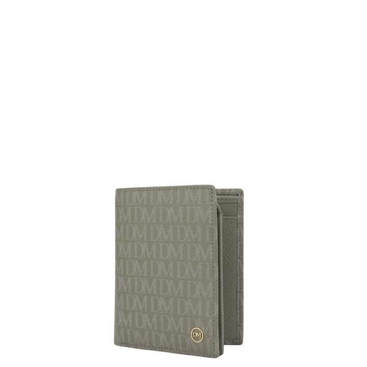 Stone Grey Bifold Leather Mens Wallet