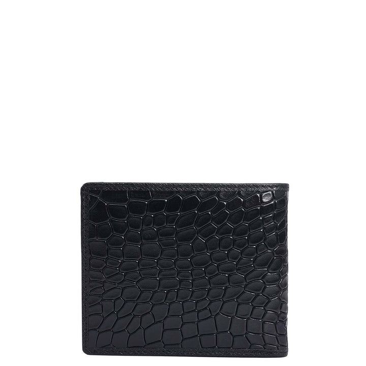 Black Bifold Leather Mens Wallet