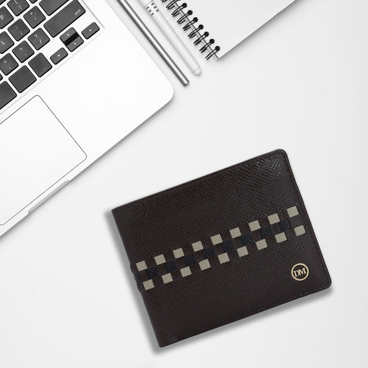 Chocolate Bifold Leather Mens Wallet