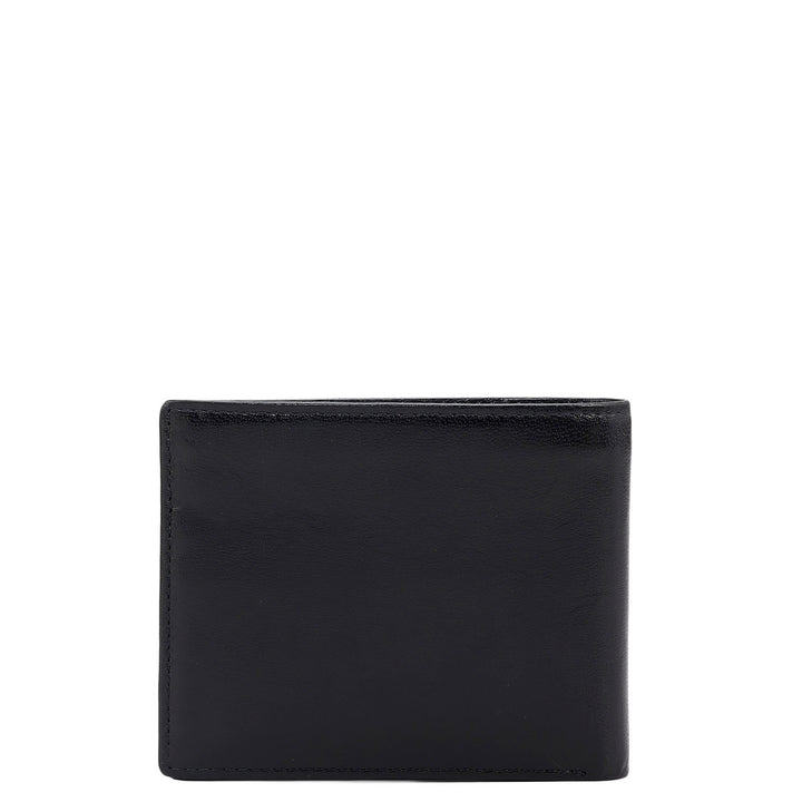 Black Bifold Leather Mens Wallet