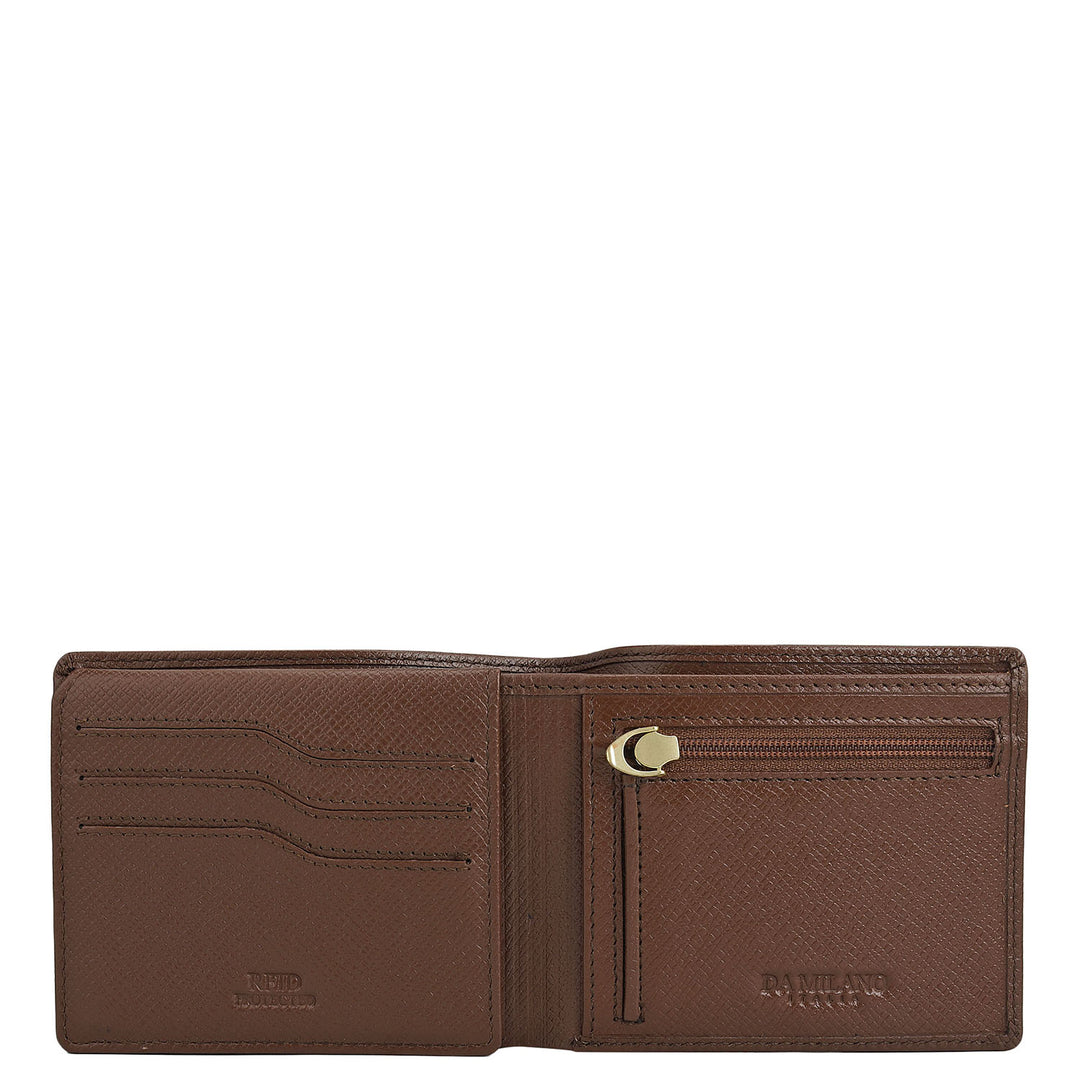 Date Bifold Leather Mens Wallet