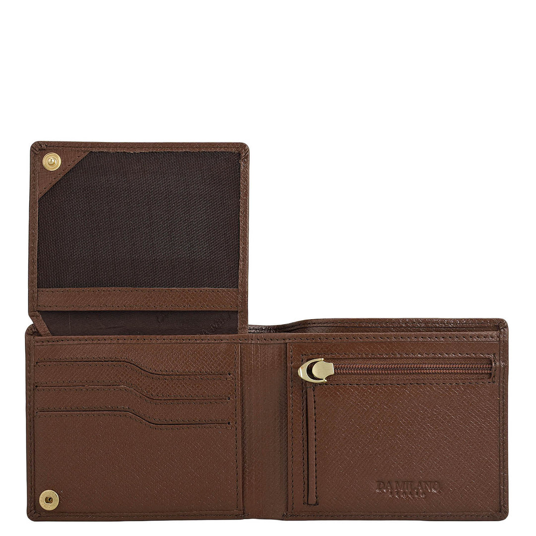 Date Bifold Leather Mens Wallet