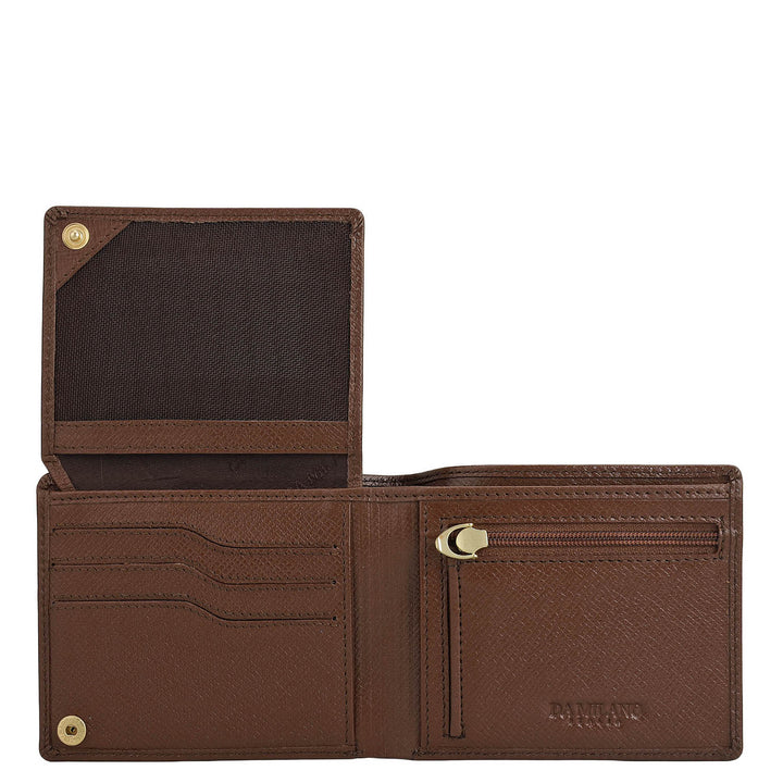 Date Bifold Leather Mens Wallet