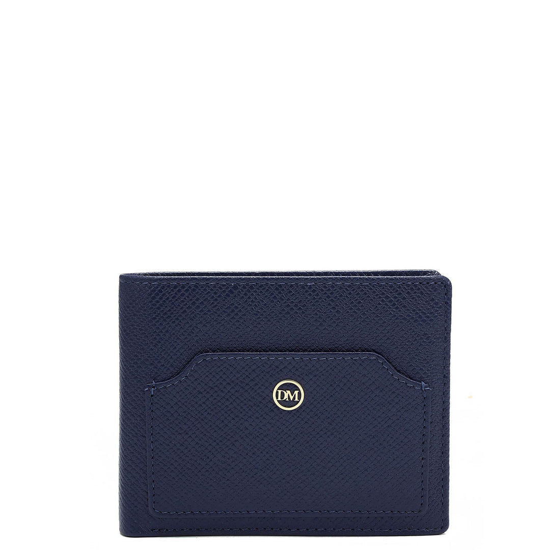 Franzy Leather Mens Wallet - Ink Blue