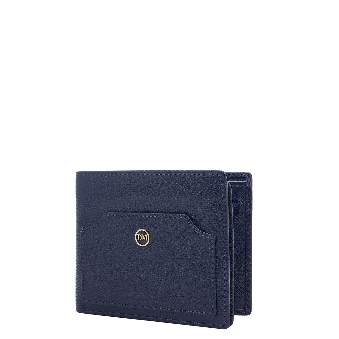 Franzy Leather Mens Wallet - Ink Blue