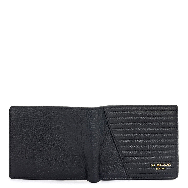 Black Bifold Leather Mens Wallet