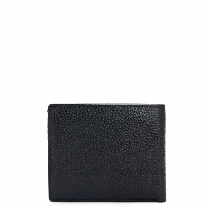 Black Bifold Leather Mens Wallet