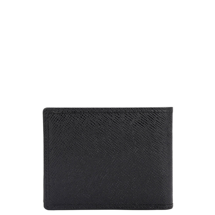 Black Bifold Leather Mens Wallet