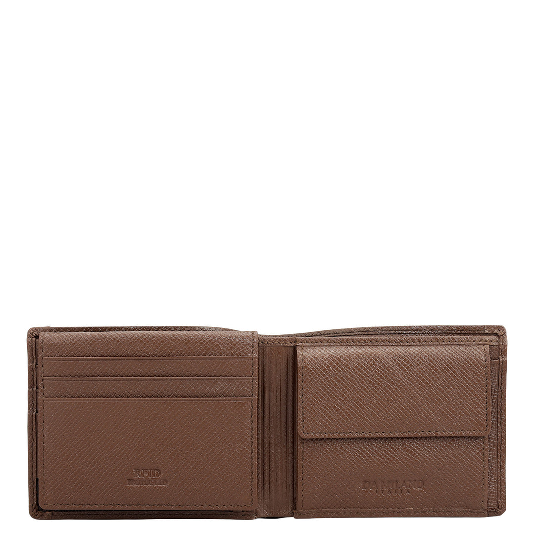 Date Bifold Leather Mens Wallet