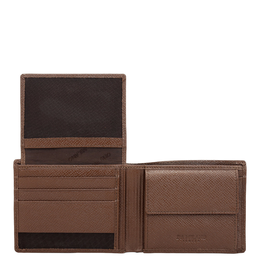 Date Bifold Leather Mens Wallet