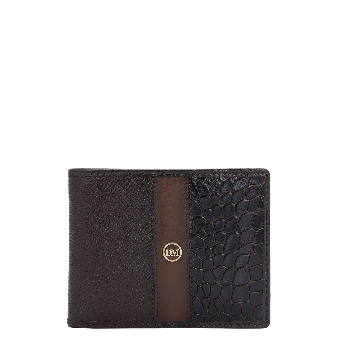 Chocolate Bifold Leather Mens Wallet