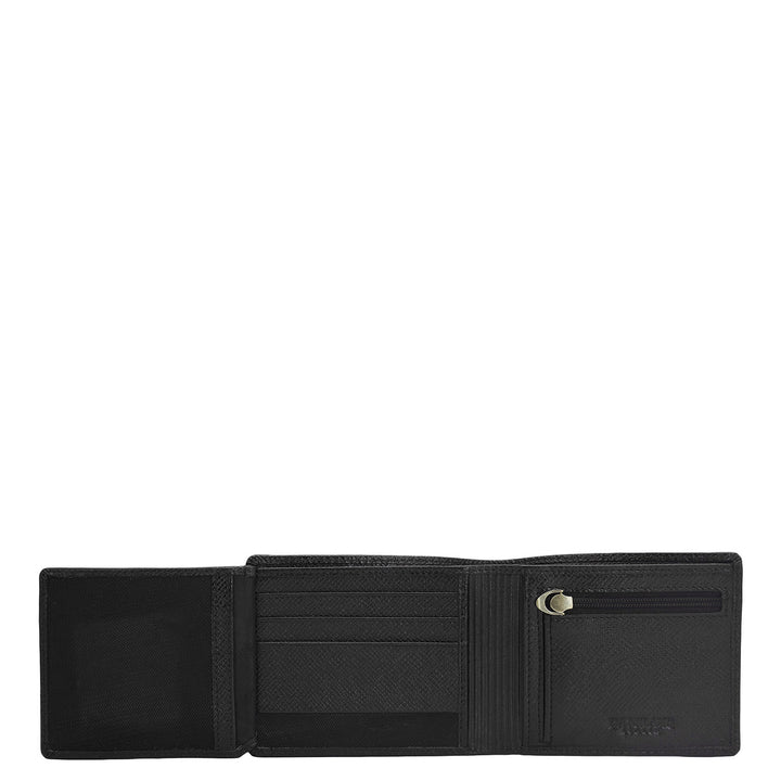 Franzy Croco Leather Mens Wallet - Black