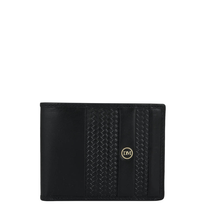 Black Bifold Leather Mens Wallet