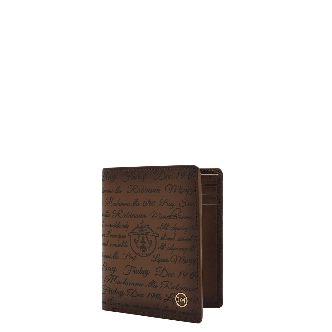 Cognac Bifold Leather Mens Wallet