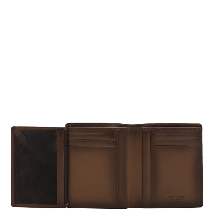 Cognac Bifold Leather Mens Wallet