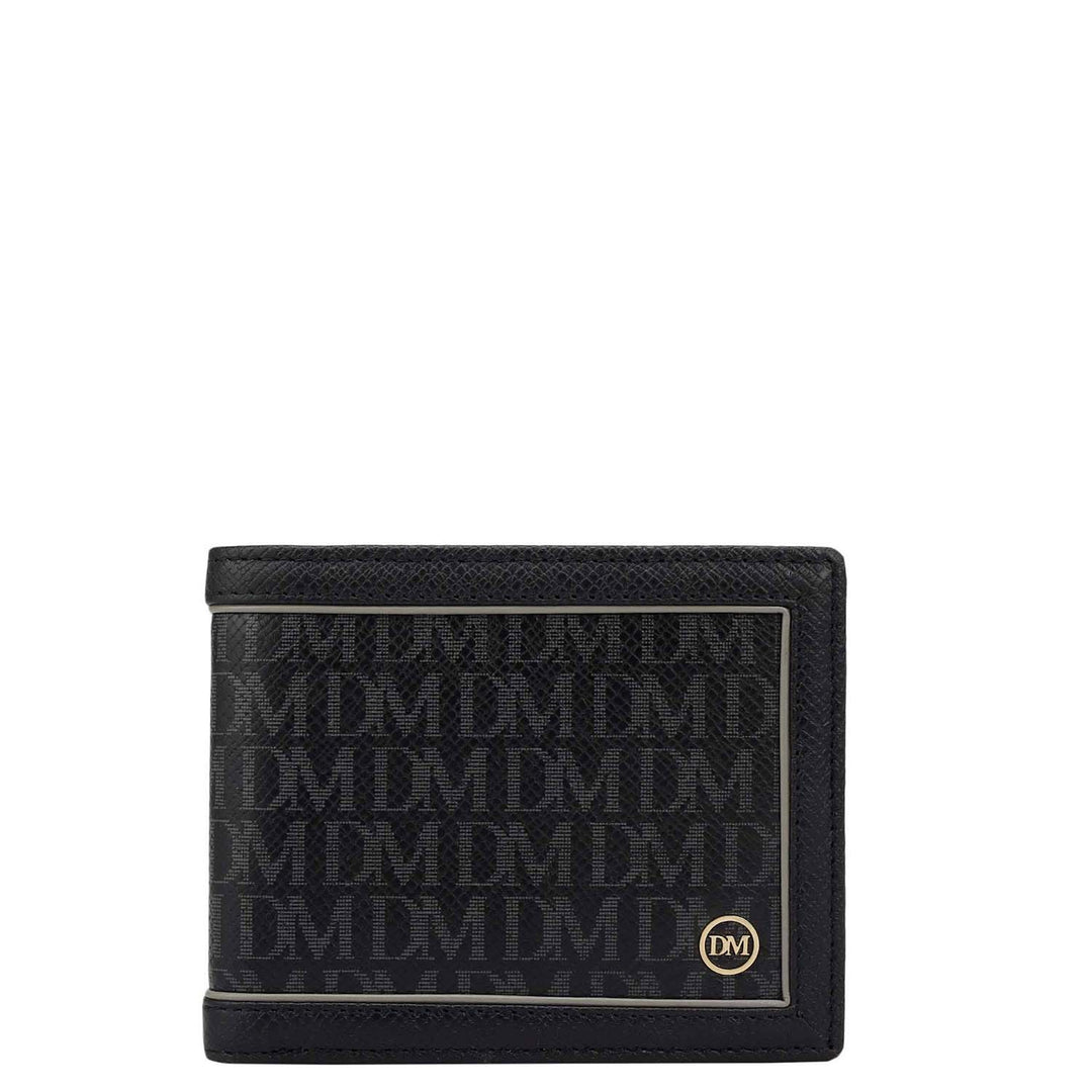 Black Bifold Leather Mens Wallet