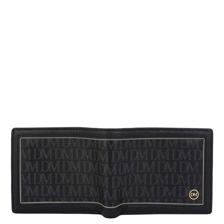 Black Bifold Leather Mens Wallet