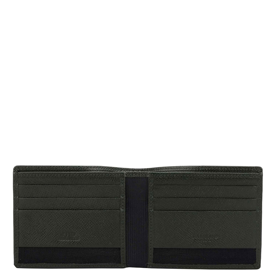 Petrol Green Bifold Leather Mens Wallet