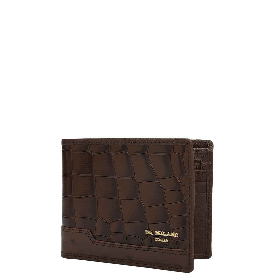 Date Bifold Leather Mens Wallet