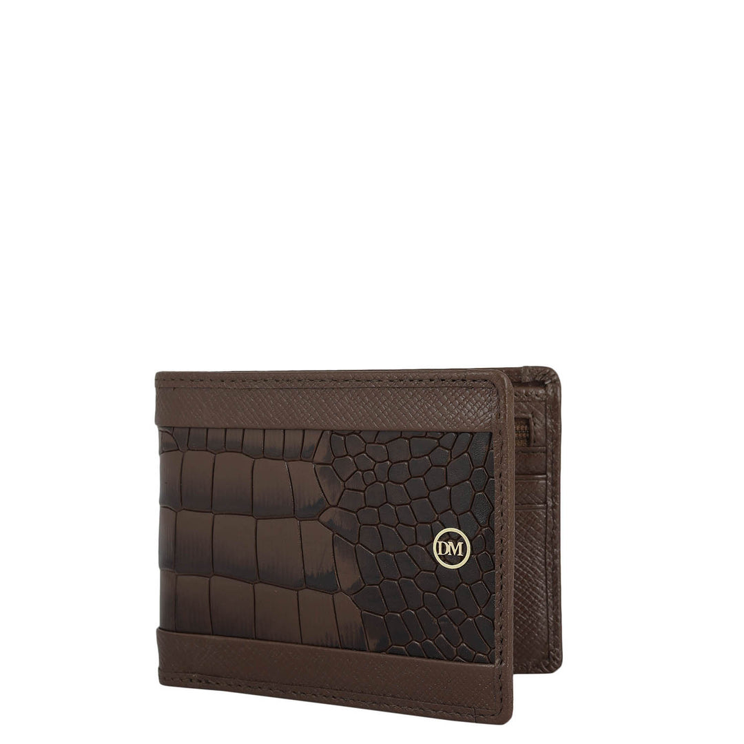 Date Bifold Leather Mens Wallet