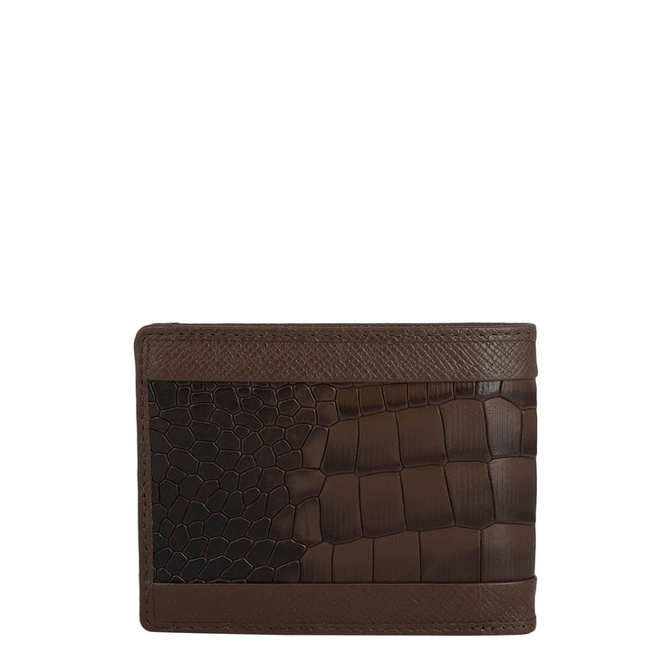 Date Bifold Leather Mens Wallet