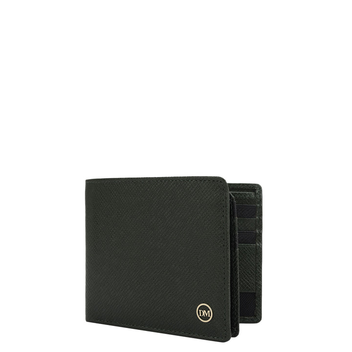 Petrol Green Bifold Leather Mens Wallet