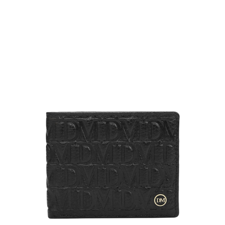 Black Bifold Leather Mens Wallet
