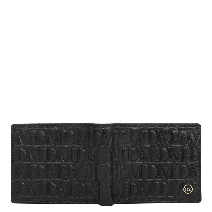 Black Bifold Leather Mens Wallet