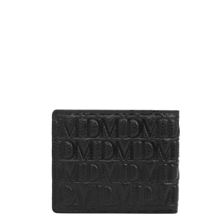 Black Bifold Leather Mens Wallet
