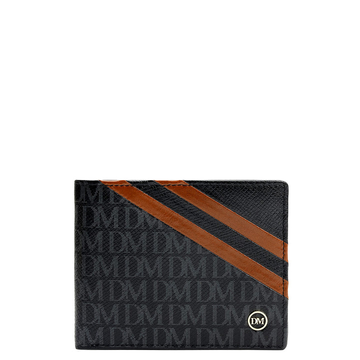 Black Bifold Leather Mens Wallet